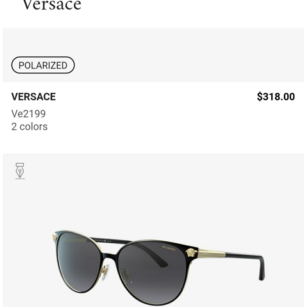 Versace polarized sunglasses